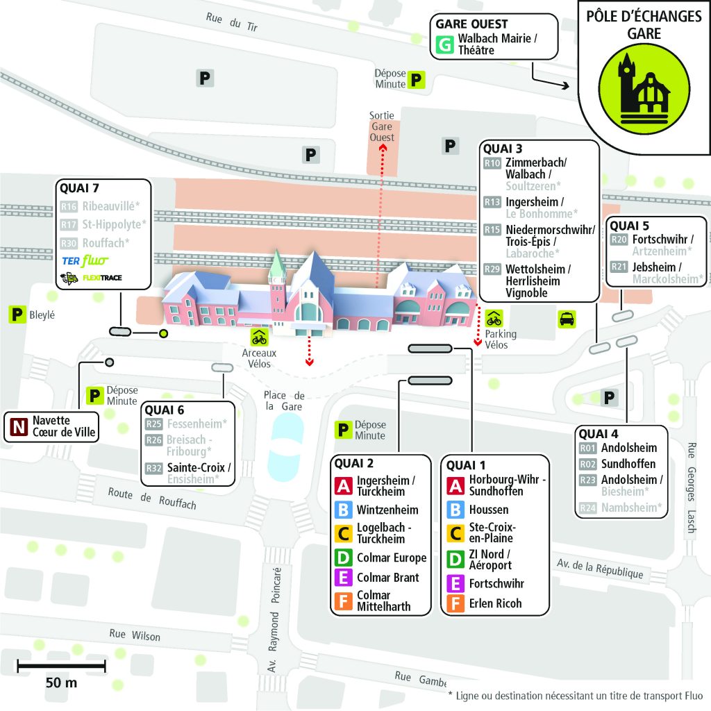 Pôle d'échanges Gare - Trace Colmar